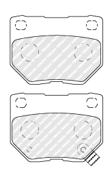 FDB1372 Sada brzdových destiček, kotoučová brzda MAXI KIT FERODO