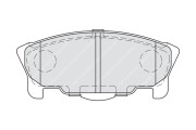 FDB1987 FERODO sada brzdových platničiek kotúčovej brzdy FDB1987 FERODO