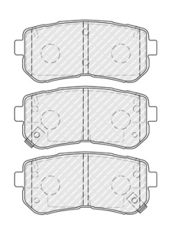 FDB4771 FERODO sada brzdových platničiek kotúčovej brzdy FDB4771 FERODO