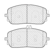 FDB5179 Sada brzdových destiček, kotoučová brzda OES FERODO