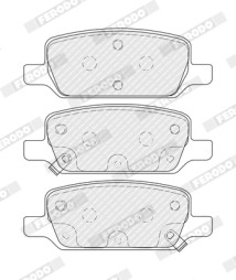 FDB5258 Sada brzdových destiček, kotoučová brzda Ferodo FERODO