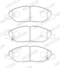 FDB5303 Sada brzdových destiček, kotoučová brzda Ferodo FERODO