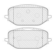 FDB5337 Sada brzdových destiček, kotoučová brzda Ferodo FERODO