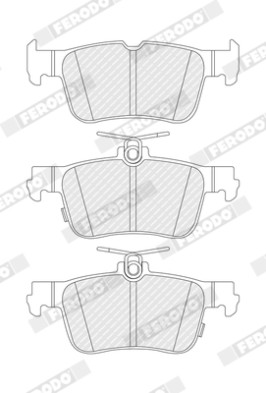 FDB5478 Sada brzdových destiček, kotoučová brzda Federal-Mogul FERODO