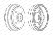 FDR329283 FERODO brzdový bubon FDR329283 FERODO