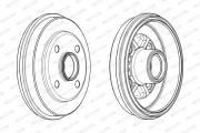 FDR329317 FERODO brzdový bubon FDR329317 FERODO