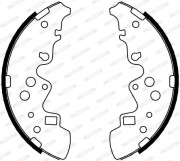 FSB4094 FERODO sada brzdových čeľustí FSB4094 FERODO