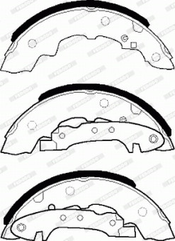 FSB55K FERODO sada brzdových čeľustí FSB55K FERODO
