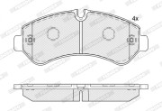 FVR5187 Sada brzdových destiček, kotoučová brzda Ferodo FERODO