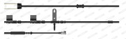 FWI440 Výstražný kontakt, opotřebení obložení MAXI KIT FERODO