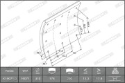 K19071.1-F2020 Sada brzdoveho oblozeni, bubnova brzda FERODO