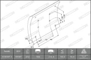 K19187.1-F3537 Sada brzdoveho oblozeni, bubnova brzda PREMIER FERODO