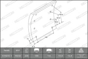 K19232.1-F3744 Sada brzdoveho oblozeni, bubnova brzda PREMIER FERODO