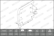 K19361.1-F3658 Sada brzdoveho oblozeni, bubnova brzda FERODO