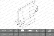 K19488.0-F3672 Sada brzdoveho oblozeni, bubnova brzda PREMIER FERODO