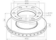 116.000-00A Brzdový kotouč PE Automotive