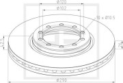 256.041-00A PE Automotive brzdový kotúč 256.041-00A PE Automotive