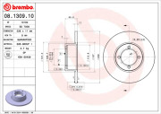 08.1309.10 Brzdový kotouč PRIME LINE BREMBO