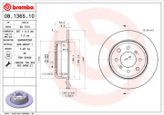 08.1365.10 Brzdový kotouč PRIME LINE BREMBO
