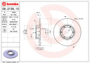 08.2138.10 Brzdový kotouč PRIME LINE BREMBO