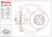 08.2557.40 BREMBO brzdový kotúč 08.2557.40 BREMBO