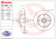 08.2691.10 Brzdový kotouč PRIME LINE BREMBO