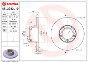 08.2982.10 Brzdový kotouč PRIME LINE BREMBO