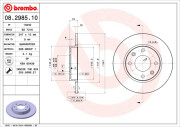 08.2985.10 Brzdový kotouč PRIME LINE BREMBO