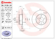 08.3126.21 Brzdový kotouč COATED DISC LINE BREMBO