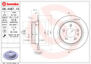 08.4487.10 Brzdový kotouč PRIME LINE BREMBO