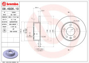 08.4926.10 Brzdový kotouč PRIME LINE BREMBO