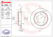 08.4994.10 Brzdový kotouč PRIME LINE BREMBO