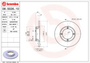 08.5026.10 Brzdový kotouč PRIME LINE BREMBO