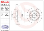 08.5037.10 BREMBO brzdový kotúč 08.5037.10 BREMBO