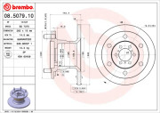 08.5079.10 BREMBO brzdový kotúč 08.5079.10 BREMBO