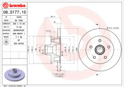 08.5177.10 Brzdový kotouč PRIME LINE BREMBO