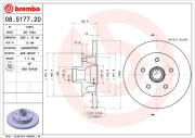 08.5177.20 Brzdový kotouč PRIME LINE BREMBO