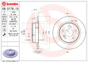 08.5178.10 Brzdový kotouč PRIME LINE BREMBO