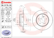 08.5178.30 Brzdový kotouč PRIME LINE BREMBO