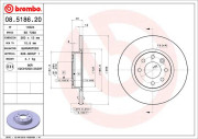 08.5186.20 BREMBO brzdový kotúč 08.5186.20 BREMBO