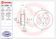 08.5396.10 Brzdový kotouč PRIME LINE BREMBO