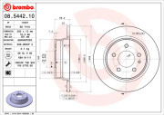 08.5442.10 Brzdový kotouč PRIME LINE BREMBO