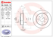 08.5443.10 Brzdový kotouč PRIME LINE BREMBO