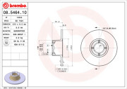 08.5464.10 Brzdový kotouč PRIME LINE BREMBO