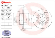 08.5497.10 Brzdový kotouč PRIME LINE BREMBO