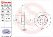 08.5545.10 Brzdový kotouč PRIME LINE BREMBO