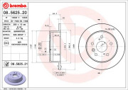 08.5625.21 BREMBO brzdový kotúč 08.5625.21 BREMBO