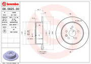 08.5625.30 Brzdový kotouč PRIME LINE BREMBO