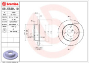 08.5629.10 Brzdový kotouč PRIME LINE BREMBO