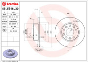 08.5646.30 BREMBO brzdový kotúč 08.5646.30 BREMBO